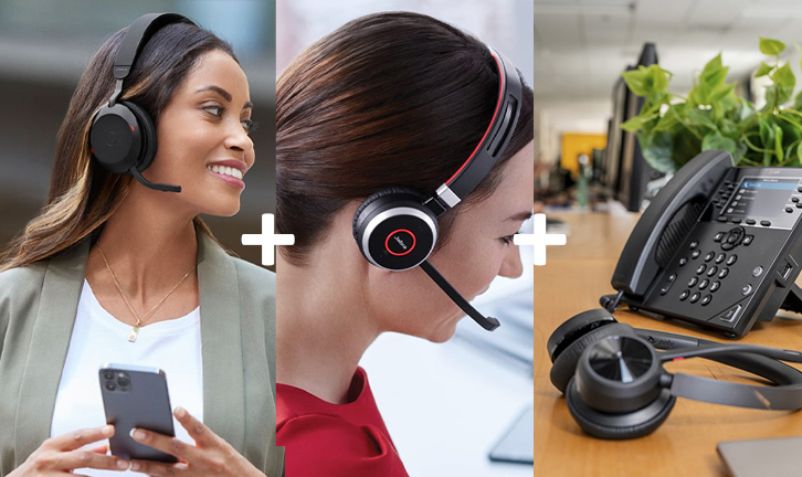 Wireless Headsets For Desk Phone, PC & Mobile